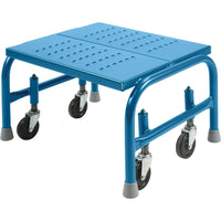 Kleton Rolling Step Stands, 1 Steps, 32" Step Width, 12" Platform Height, Steel-Frame Material: Steel