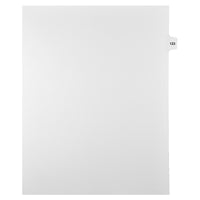 Mark Maker Legal Tabs - Letter Size - White - 1/15th cut - 25 tabs per package - 5 packages Pack - Number 123-White Single Tabs