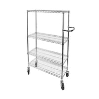 Kleton Push Carts, 4 Shelves, 60"W-Durable, dependable transport solution