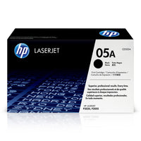 HP 05A (CE505A) Black Original LaserJet Toner Cartridge-HP 05A toner cartridges work with: HP LaserJet P2035, P2055