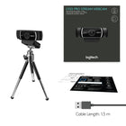 Logitech C922 Pro Stream Webcam 1080P Camera-Included in the Box: Webcam with 1.5 m cable, Tripod, User documentation