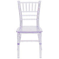 Flash Furniture Kids Crystal Transparent Chiavari Chair - 10 Pack-Set of 10 Kids Chiavari Chairs