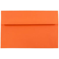 JAM Paper A8 Invitation Envelopes, 5.5 x 8.125, Brite Hue Orange Recycled, 1000 Pack (95740B)-Orange