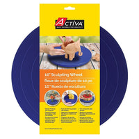 Activa "The Wheel" Sculptor's Rotating Platform 10" Diam-Features a rust-proof, industrial-grade plastic platform and free-wheeling ball bearing action for years of reliable use
