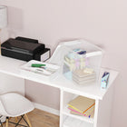 Curver Latchmate+ - Clear - 26 qt.-Removable accessory tray allows you to store small accessories on top, and other items below.