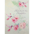 Rosedale 5" x 7" Thoughtfulness Thank You Greeting Cards And Envelopes, 12 Pack (17770)-Printed on premium uncoated card stock