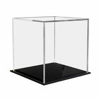Eddie's 5" Square Acrylic Display Box - Clear/Black - 2 Pack-Display Box with Black Base