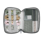 Basic Tech Organizer Case - Charcoal-Durable Zipper Closure