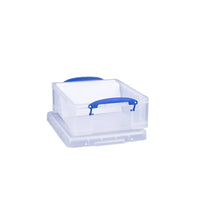 Really Useful Boxes 8.1L Storage Box, Clear-8.1 liter box