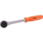 Gray Tools 1/2" Drive 72 Tooth Reversible Round Head Ratchet, Screwdriver Handle, 10-1/2" Long-Drive Size: 1/2"