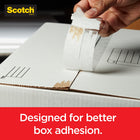 Scotch Box Lock Packaging Tape with Dispenser - 1.88" x 54.6 yd (48 mm x 50 m)-2" core