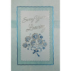 Rosedale 5-1/2" x 8" Sorry You're Leaving Goodbye/Goodluck Greeting Cards And Envelopes, 12 Pack (17105)-Printed on premium uncoated card stock