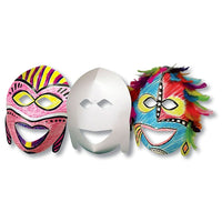 Roylco African Masks, 11" x 15", 40 Pack-Explore the symbolism and art of African ceremonial masks