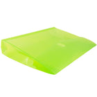 JAM Paper Booklet 1" Expansion Plastic Envelopes with VELCRO Brand Closure, 9 3/4" x 13", Lime Green, 12 Pack-Material: plastic