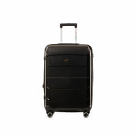 Air Canada Optimum 24" Hardside Spinner Luggage - Black-Constructed in Polypropylene