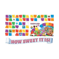 Eureka Mini Bulletin Board Set, Candy Land How Sweet (EU-847699)-Dimensions: 6 1/2"W x 26"L panel