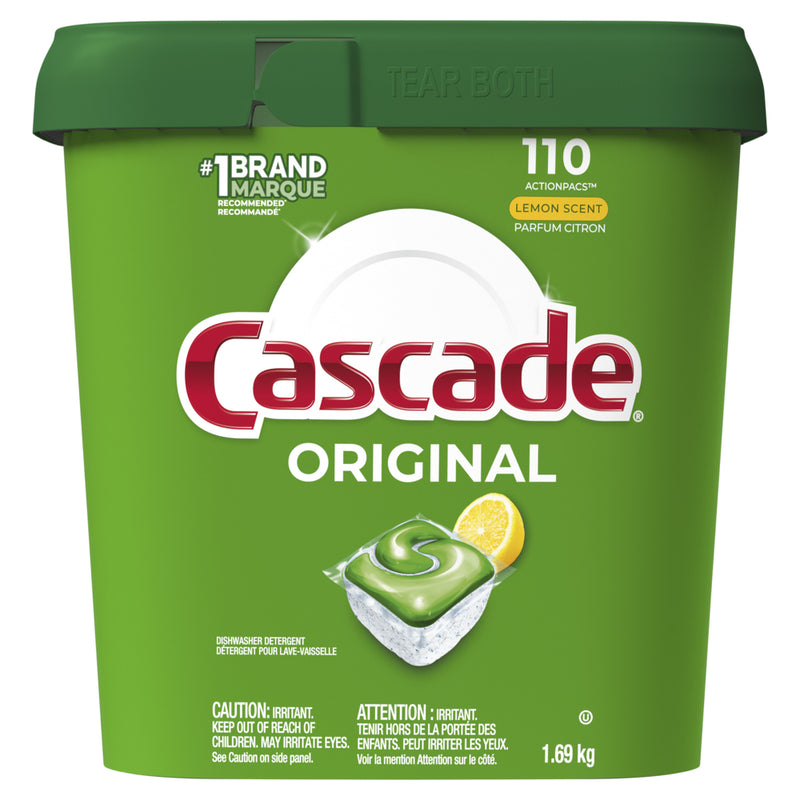 Cascade Original Actionpacs Dishwasher Detergent - Lemon Scent