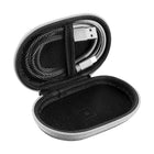 Gry Mattr Universal Earbud/Cable Case, Cool Grey-Slim design fits in pockets and easy to carry