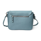 Nicci Medium Crossbody Bag with Front Flap - Powder Blue-Front flap with magnetic snap closure