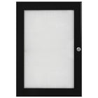 SECO Lockable Indoor/Outdoor Poster Frame Case - 18" W x 24" H - Black-A lockable indoor or outdoor waterproof case to display posters, pictures, and notices - can be used indoors and outdoors