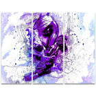 Designart Purple Abstract Embrace 3-Panel Sensual Canvas Art Print, (PT2923-36 - 28)-Print