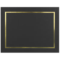 St. James Document/Certificate Holders - Gold Foil Border - Linen Finish - Black - 5 Pack - 83852-Add ceremony, elegance and sincerity to the act of giving recognition