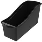 Storex Large Book Bin - Black - 6 Pack-Fits scrapbook paper, letter size files and folders and large magazines