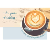 Millbrook Studios 5-3/8" x 7-3/4" It's Your Birthday Greeting Cards and Envelopes, 18 Pack (06237)-Printed on uncoated card stock