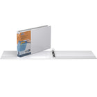 QuickFit Angle D-Ring Binder - White - 3-Ring - Ledger Size - 11" W x 17" L - 1 1/2" Capacity-Dimensions: 3" H x 20" W x 12" D