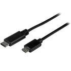 StarTech USB 2.0 USB-C to Micro-B Cable, M/M, 1m (3ft)-Simple connections through a reversible USB Type-C connector, which plugs into your device with either side facing up