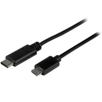StarTech USB 2.0 USB-C to Micro-B Cable, M/M, 1m (3ft)-Simple connections through a reversible USB Type-C connector, which plugs into your device with either side facing up