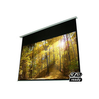 EluneVision In Ceiling Motorized Screen, 150", 16:9-In-ceiling design allows screen to retract back into the ceiling when not in use