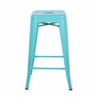 Plata Decor - Tolix 26"H Tabouret - Turquoise - paquet de 2-Capacité de poids : 200 lb