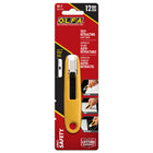 OLFA SK-7 Semi-Automatic Compact Self-Retracting Safety Knife - Yellow-12mm Dual-Edge Safety Blade with 90  Edge