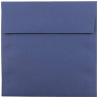 JAM Paper 5.5" x 5.5" Square Envelopes, Presidential Blue, 1000 Pack (263917212b)-Square invitation envelope