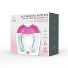 Lomi Rejuvenating Foot Spa Bath - Pink-Easy-to-use single button touch control