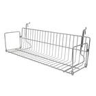 Wamaco Slatwall/Gridwall Wire Video Shelf - 24" W x 7" D x 7"H - Chrome-Ideal for DVDs, video games & books
