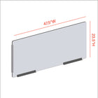 Mark Maker Modular Sneeze Guard Side - 1/4" Clear Acrylic with 47.5" W x 23.5" H panel - two 12" bottom rails - 18" living hinge-Made from 1/4” clear acrylic.