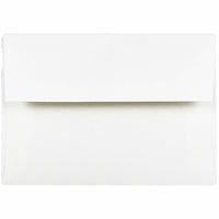 JAM Paper A6 Invitation Envelopes, 4.75 x 6.5, Strathmore Bright White Wove, 250 Pack (STTW661H)-Bright white wove Strathmore envelope