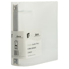 JAM Paper Plastic 3 Ring Binder, 3 Inch, Clear, 2 Pack (821T3clg)-Clear