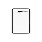 Quartet Vinyl Wrap Magnetic Dry-Erase Board - 12"H x 9"W - Black-Magnetic painted steel dry-erase board suitable for home usage
