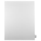 Mark Maker Legal Tabs - Letter Size - White - 1/25th cut - 25 tabs per package - 5 packages Pack - Number 199-White Single Tabs