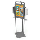 Copernicus Double Hand Sanitizer Station-Magnetic board to post instructions and
entry protocols