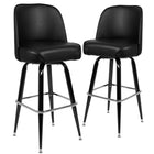 Flash Furniture Metal Barstools with Bucket Seat - 2 Pack-Mid-Back Design