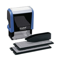 Trodat Do-It-Yourself Printy 4912 Climate-Neutral Self-Inking Stamping Kit, 4-Line-Each kit includes 2 text plates of letters (unless otherwise indicated), numbers and punctuation marks, one nontoxic ink cartridge and a pair of tweezers