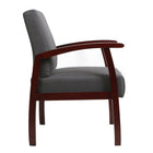 TygerClaw Mid Back Fabric Guest Chair (TYFC2320)-Painted Wood Frame