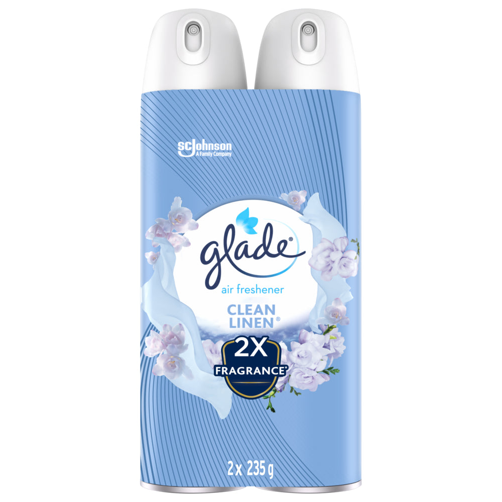 Glade Aerosol Air Freshener Twin Pack Clean Linen 2 x 235g staples.ca