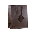 Jam Paper Matte Gift Bags with Rope Handles - Large - 10" x 13" x 5" - Chocolate Brown - 100 Pack-Color: Chocolate Matte