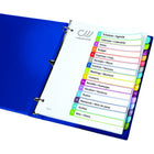 Avery Ready Index 1-15 Tab Dividers & Customizable Table of Contents - 11845-Extended tab reinforcement and heavyweight paper prevents tearing and adds durability