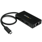 StarTech 3-Port USB 3.0 Hub with Gigabit Ethernet, USB-C (HB30C3A1GE)-Expand your laptop's connectivity through USB-C by adding three USB-A ports (5Gbps) and a GbE RJ45 port